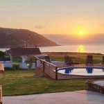Puesta de sol desde Casa Mirador de Barizo. Turisgal.com