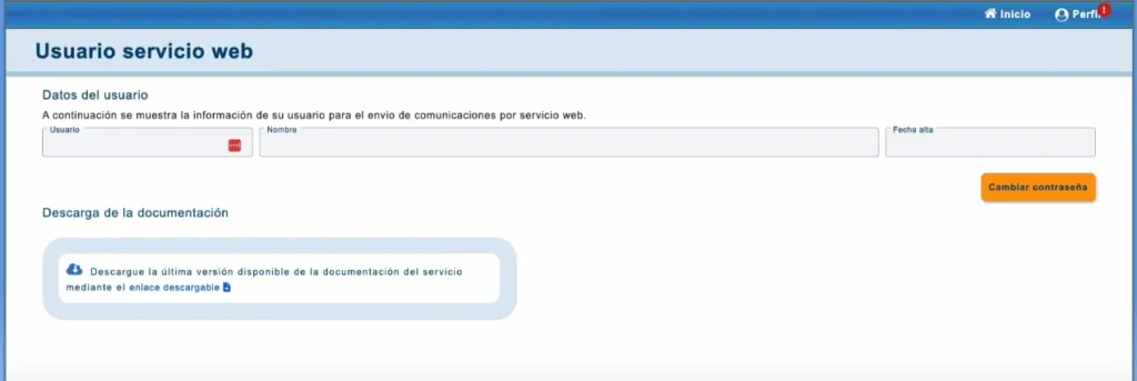 Usuario actual